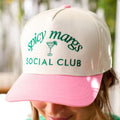 'Spicy Margs Social Club' Snapback Trucker Hat, Embroidery