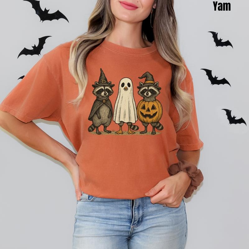 Spooky Cute Raccoons Comfort Colors T-Shirt 'NLB'
