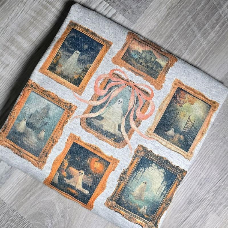 Spooky Season Ghosty Frame Halloween Sweatshirt