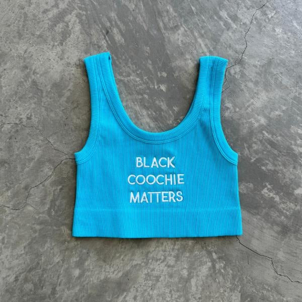 Spring Time BCM Ribbed Cropped Tank Top