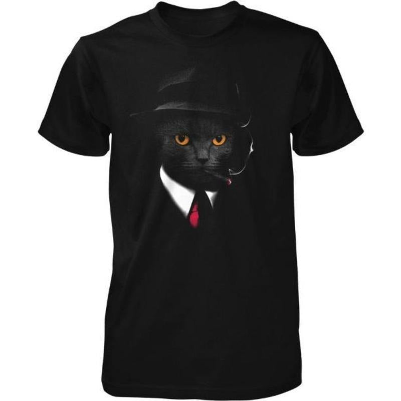 Spy Cat, Undercover Cat Men's T-shirt Made in USA