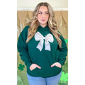 St Patricks Day Satin Bow Graphic Hoodie
