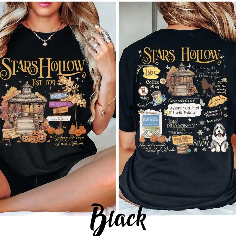 Stars Holl0w Shirt, Luke's Coffee Shirt, Stars Holl0w Connecticut Shirt, Gilmore Girls Shirt, Annual Autumn Festival Shirt