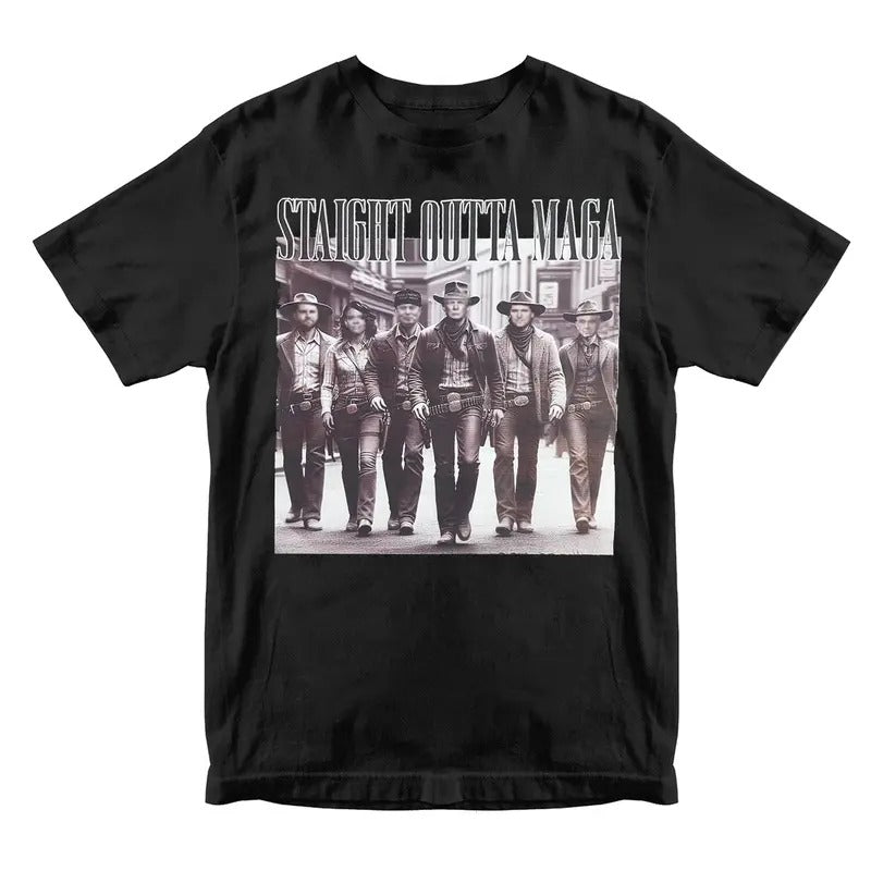 Straight Outta Maga Shirt, Trump Support Team Tee Menswear Top