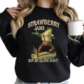 Strawberry Jams But My Glock Don't Sweatshirt, Funny Frog Sweatshirt, Unisex Sweatshirt Cotton Casual Lady Fabric Long Sleeve