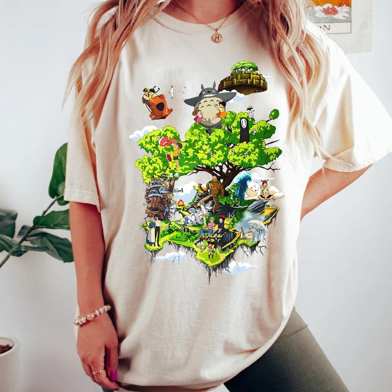 Studio Ghibli All Characters T-shirt, Sweatshirt, Hoodie, GB401