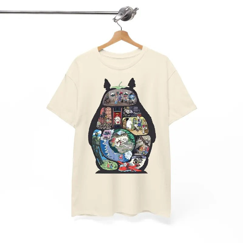 Studio Ghibli Movies Tshirt, Anime Tshirt, All Characters, Miyazaki Hayao