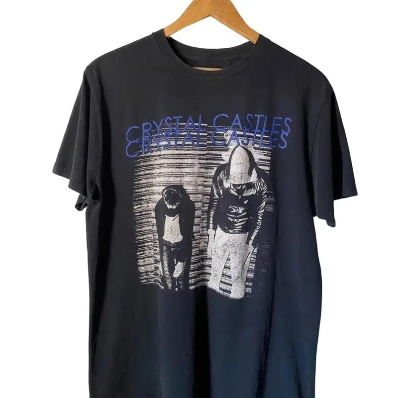 Stylish Crystal Castles Tee Unisex Graphic Print T-Shirt Collection in Cotton Hoodie, Sweatshirt | GrindPrints.com