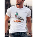 Summer Essential: Soft and Trendy Men's Crew Neck T-shirt, Short Sleeve Comfy Tee for Men Made in USA