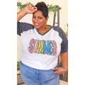 Summer Graphic V-Neck
