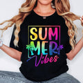 Summer Vibes T-Shirt, Beach T-Shirt, Tropical Sunset T-Shirt, Retro Summer T-Shirt