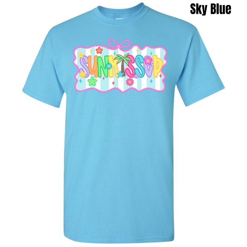 Sunkissed Neon Stripe Gildan T-Shirt 'NLB'