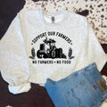 Support farmers sweawtshirt crewneck shirt for women, western outfits women, western clothing stuff for women, country girl clothes hoodies