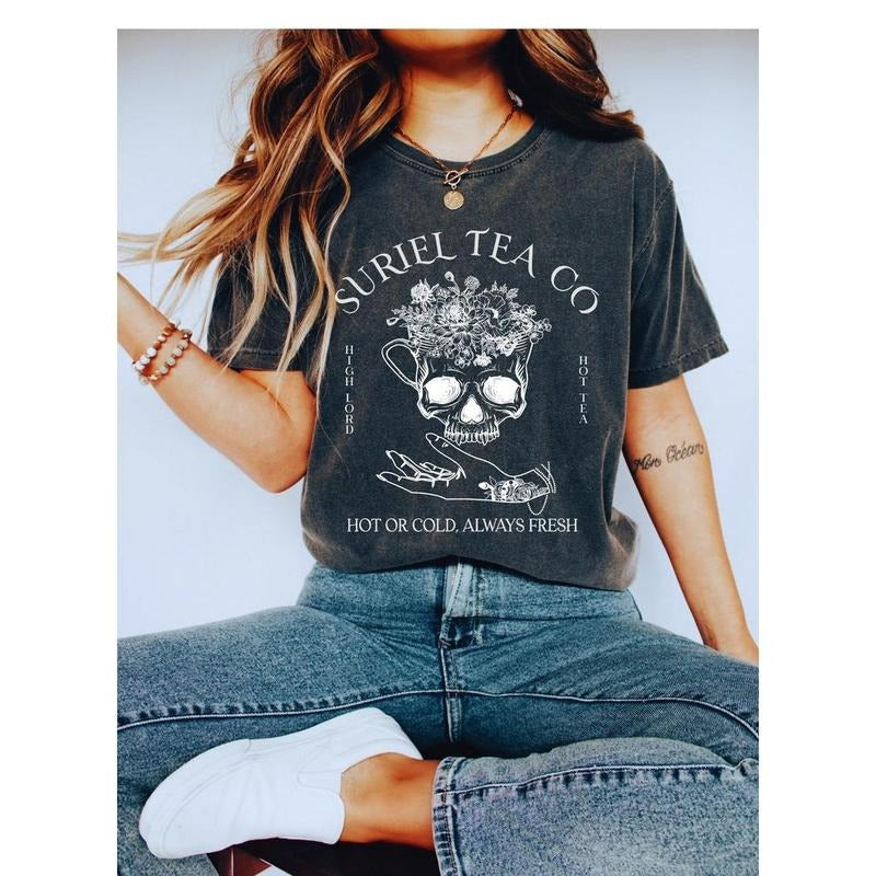 Suriel Tea Co Shirt, Acotar Tea Sweater, Bookish Sweat, Sarah J Maas Shirt, A Court Of Thorns And Roses Sweatshirt