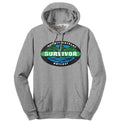 Survivor Outwit Outplay Outlast Logo Hooded Sweatshirt - Oxford Gray