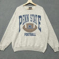 Vintage 90s Penn State University Football T-Shirt/Sweatshirt - Classic Fit, 100% Cotton Unisex Hoodie Menswear Ribbed