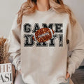 Sweatshirt Game Day Football Faux Sequins Glitte, Cute Football Mom Shirt, Custom Mascot Bow Shirt, Coquette Bows School Spirit T-shirt, Game Day Shirt