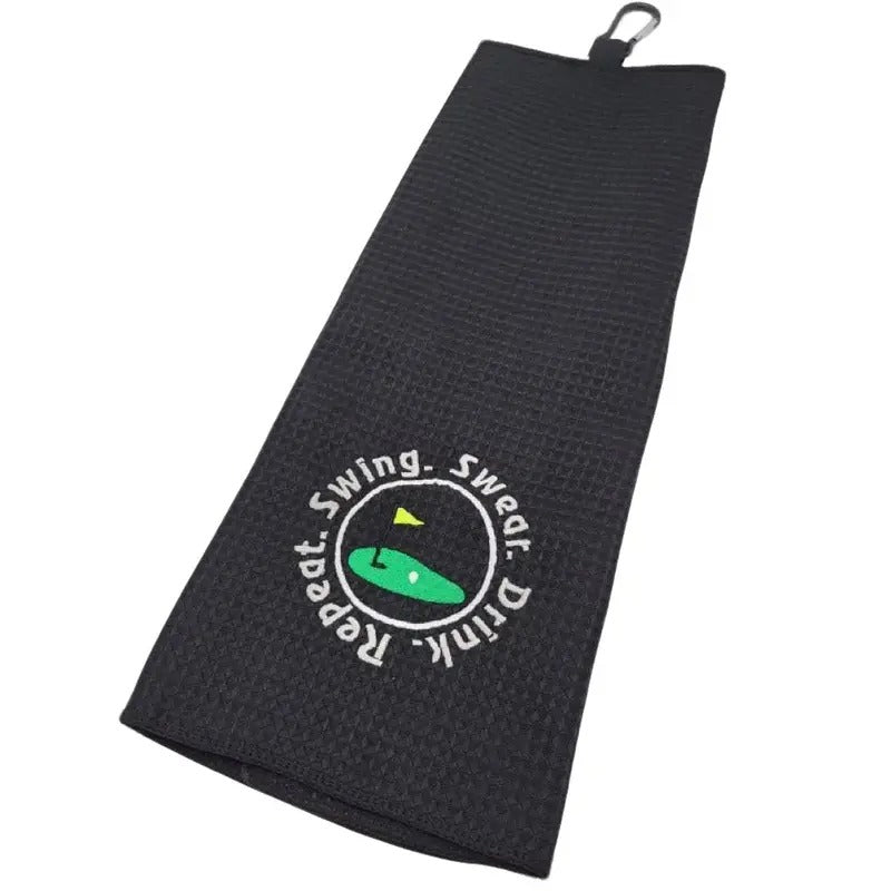 Swing Swear Drink Repeat Golf Towel T-Shirts, Hoodie, Sweatshirt | GrindPrints.com