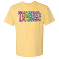 TEACHER Neon Spotted Comfort Colors T-Shirt