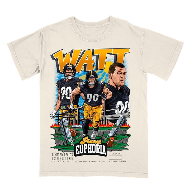 TJ Watt V2 Tee - Gift For Fan - Men's Casual T-shirt - Menswear