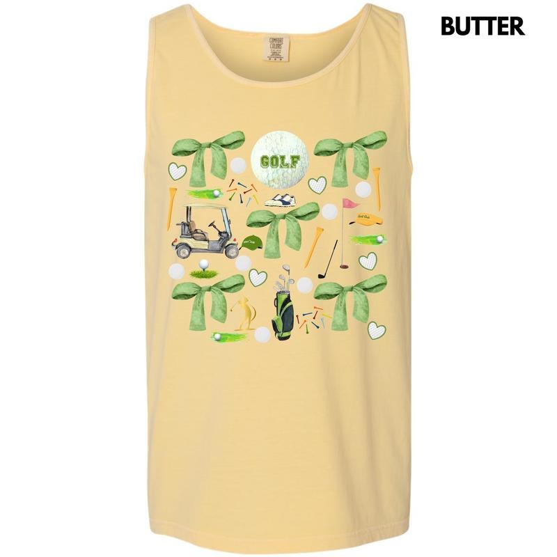 Tank Top - Golf Day Collage Comfort Colors Tank Top 'NLB' T-Shirts, Hoodie, Sweatshirt | GrindPrints.com
