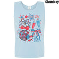Tank Top - True American Collage Comfort Colors Tank Top 'NLB'