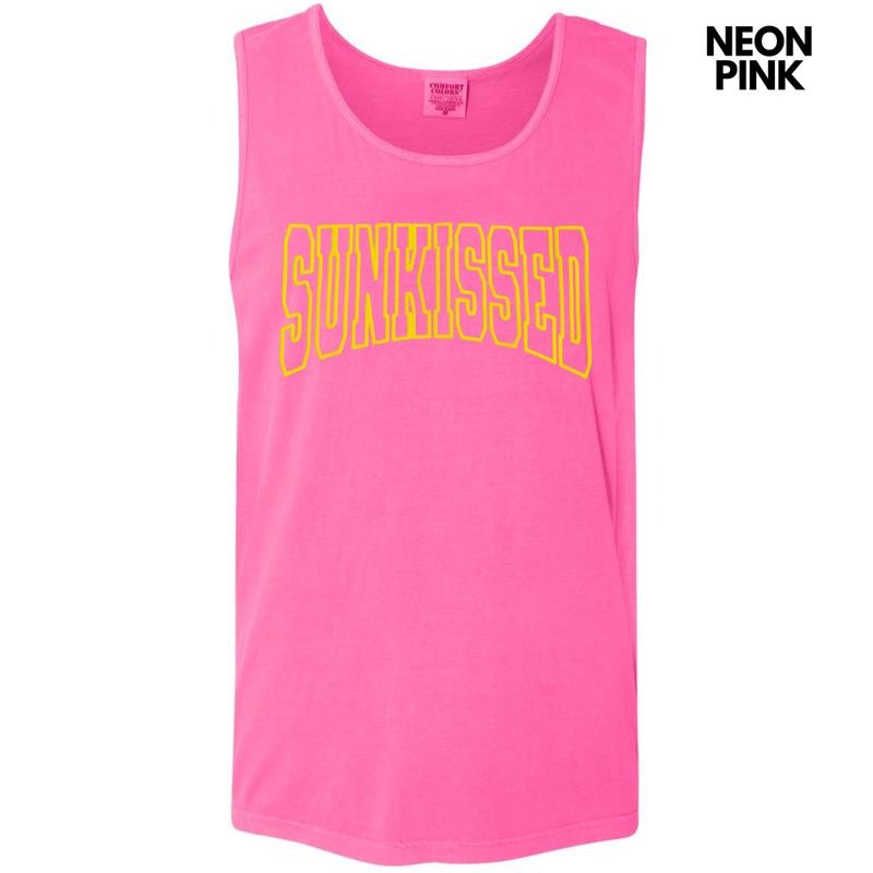Tank Top - Yellow Sunkissed Puff Comfort Colors Tank Top