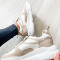 Taupe Classic Platform Sneaker