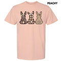Taupe Pattern Bunnies Comfort Colors T-Shirt 'NLB'
