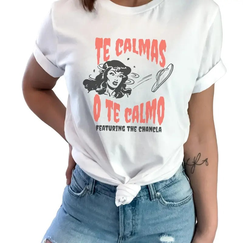 Te Calmas O Te Calmo Shirt, Madre Sweatshirt, Shirt for Latina Mom,  Dia De Las Madres Sweatshirt, Funny Latina Shirt Petite Simple Casual Comfort