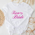 Team Bride Shirt, Pink Bachelorette T-Shirt, Bridal Shower Tee, Bridesmaid Tee, Engagement Party Tee