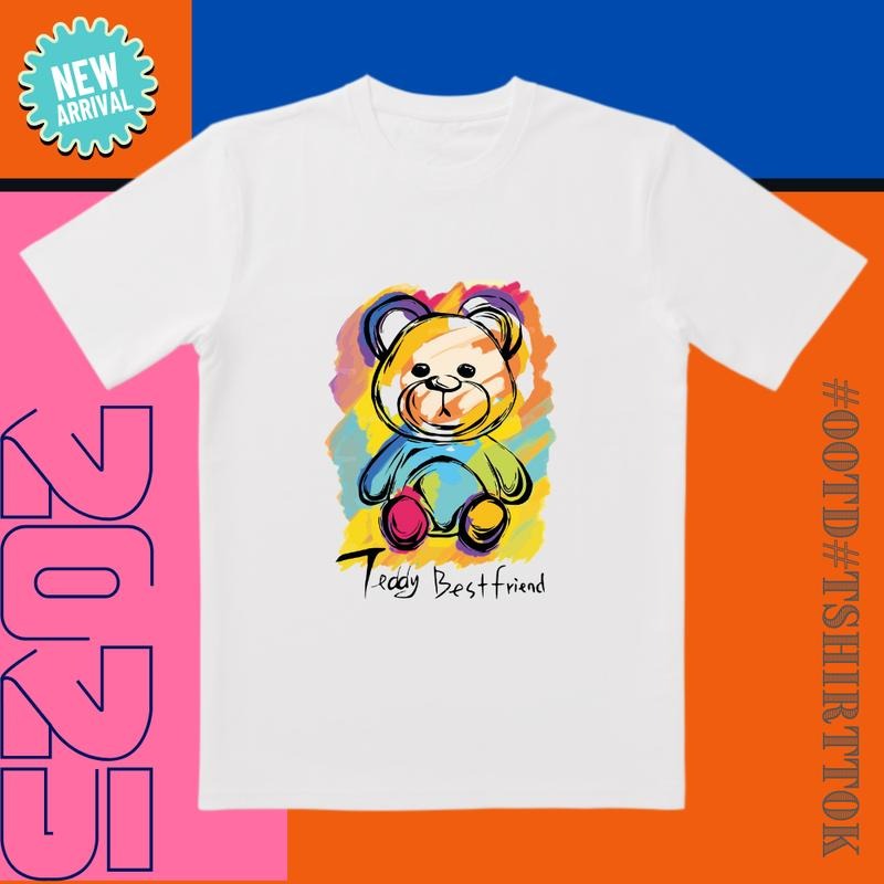 Teddy Bear * Colorful Graffiti |   'Be My Body Best Friend' |   Healing Daily Outfit