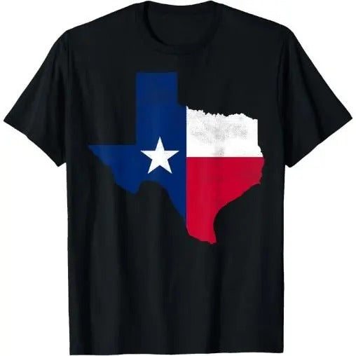 Texas State USA Distressed Flag Grunge Men Kids Texas T-Shirt Made in USA