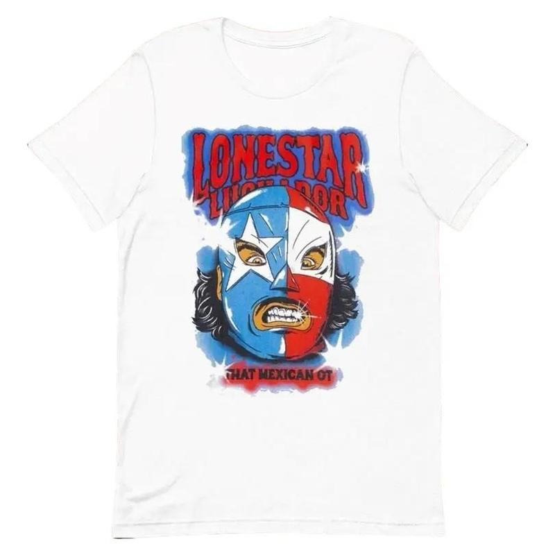That Mexican Ot Lonestar Luchador Mask T-shirts, Gift For Fan Men Women Casual Unisex T-Shirt