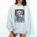 The Cat Mom Tarot- Unisex Crewneck Sweatshirt - Print is Sublimation, Christmas Crewneck, Gift Idea, Relaxed Fit, Casual Apparel