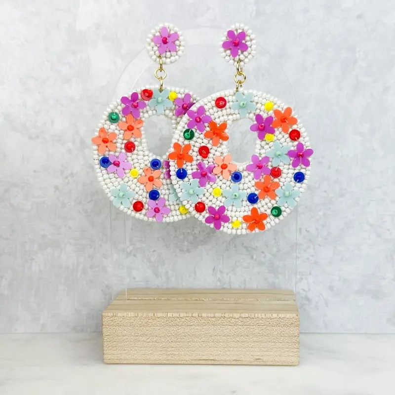 The Evelyn Seed Bead Earrings *Final Sale*