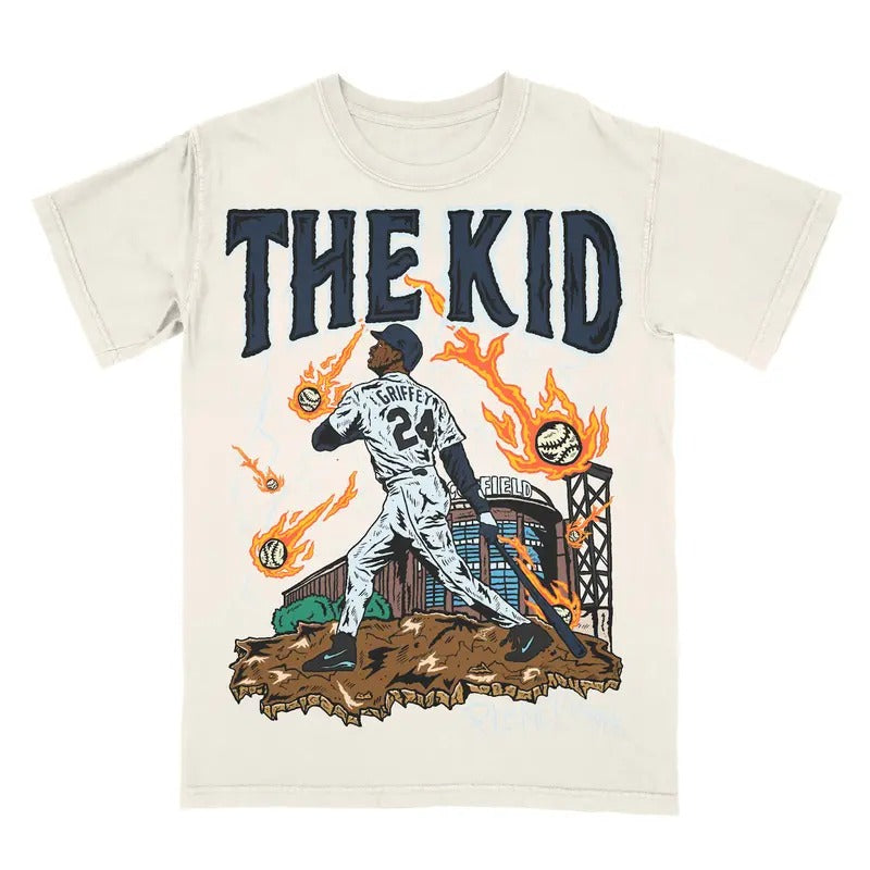 The Kid Ken Griffey Tee Graphic T-shirt Unisex Heavy For Men For Women