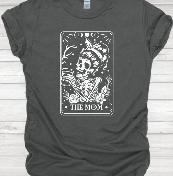 The Mom Card Tarot Casual T-Shirt Shortsleeve