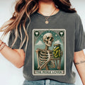 The Pickle Lover Tarot T-shirt Funny Pickle Shirt Skeleton Pickles Pickle Lover Gift Funny Tarot Card Tee I Love Pickles Cotton Polyester