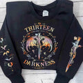 The Thirteen Throne Of Glass Sweatshirt, From Now Until the Darkness Claims Us Sweatshirt, Bookish Gift, Fastastic Reader, Fourth Wing Sweatshirt