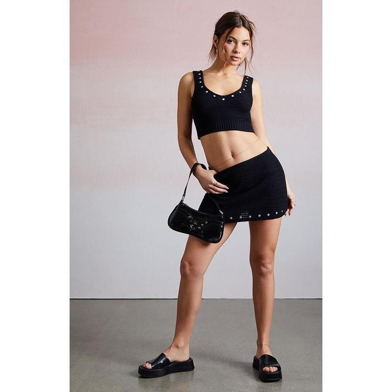 Third Charm Women's Leila Studded Festival Tank Top