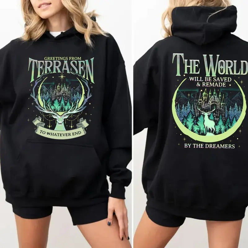 Throne Of Glass Hoodie, Sjm Terrasen Sweatshirt, Reading Lover, Book Lover Shirt, Elirea Crescent City Aelin Galathynius, Tog Shirt Bookworm Bookish