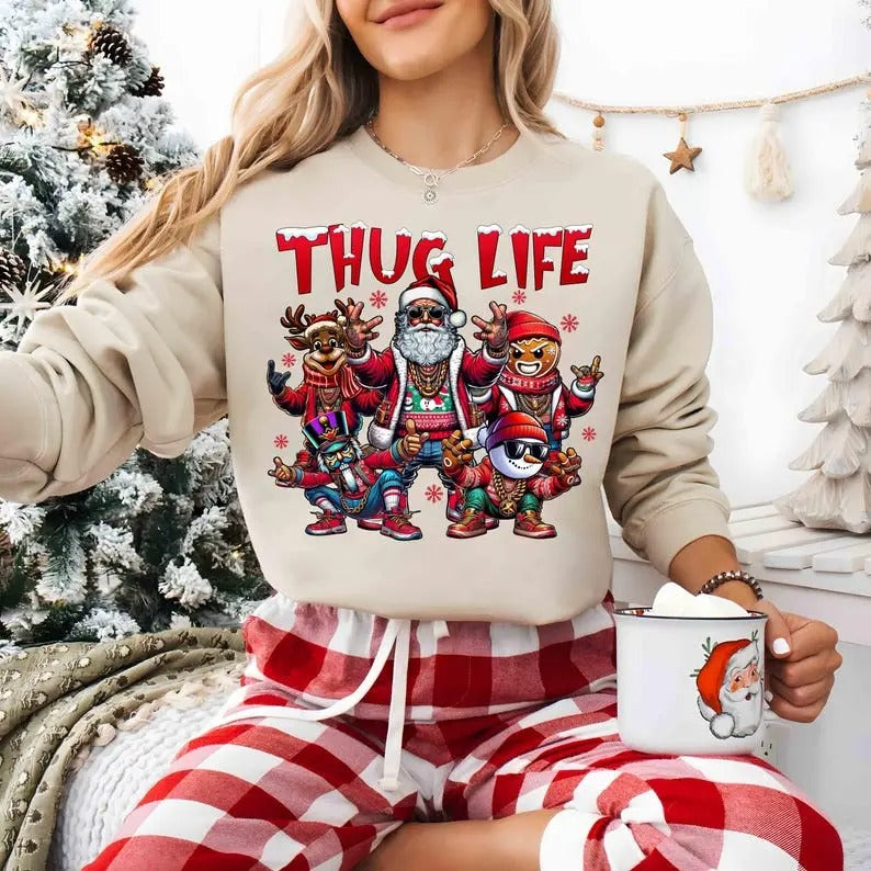 Thug Life Christmas, Christmas, Santa Reindeer, Thug Life Snowman, GingerBread
