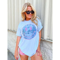 Tie Dye Smiley Graphic Top