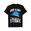 Titanic Fan T-Shirt - Unique Design for Boys Who Love the RMS Titanic, Comfortable Wear for Everyday Casual Occasions Made in USA