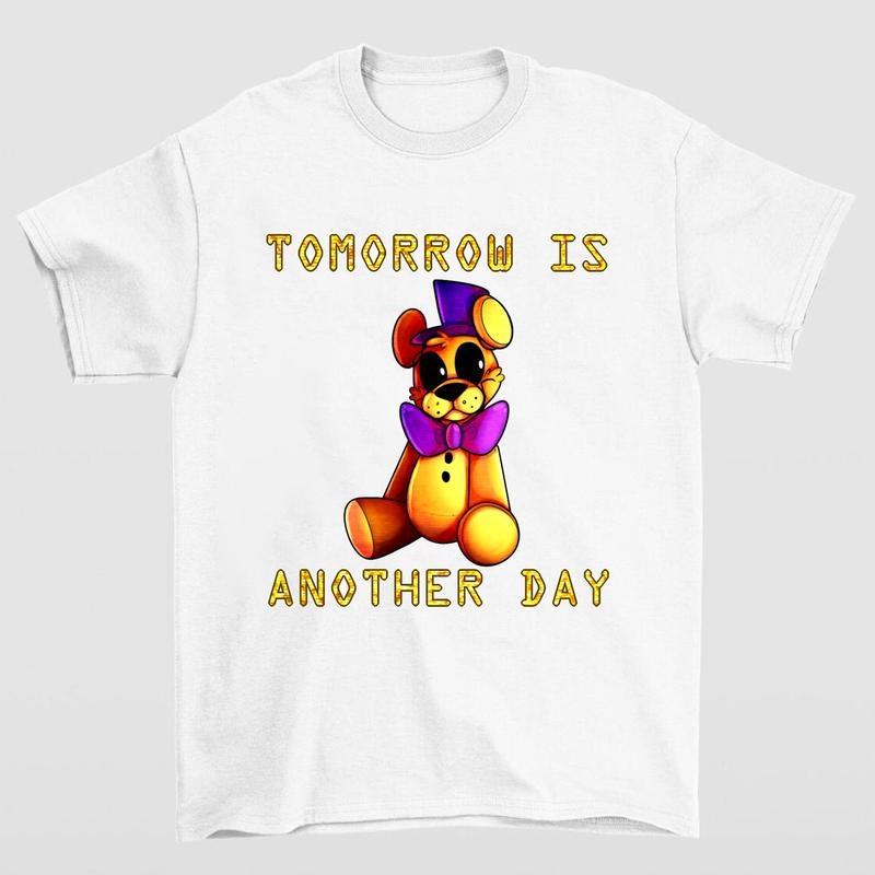 Tomorrow Is Another Day Fredbear FNAF Art Print Bold and Nostalgic Design for Fans