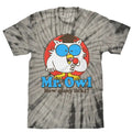 Tootsie Pop Mr. Owl How Many Licks Tie Dye T-Shirt - Black Tie Dye