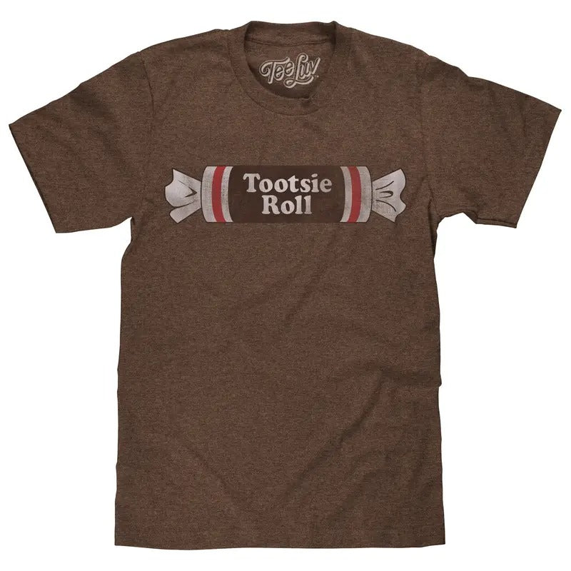 Tootsie Roll Logo T-Shirt - Brown