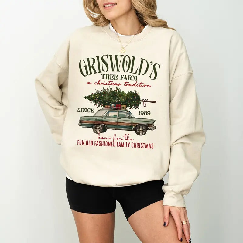 Tree Farm Christmas Since 1989 Sweatshirt, Christmas Family Sweatshirt, Christmas Vacation Sweater, Xmas Christmas Gift Shirt, Christmas Tree Sweater, Tree Farm Christmas Sweatshirt, Cute Christmas Shirt, Christmas Movie, Winter Holiday Sweatshirt