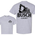 Trending Busch Light Excavator T-shirt, Busch Light Blue Collar Worker Graphics Unisex Cotton T-shirt for Dad Mom menswear